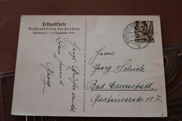 Postkarte - Reichsparteitag Nürnberg 1939